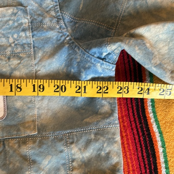 NWT Crtfd Organics Acid Washed Button Up Patch Shirt Sleeved Shirt - Picture 6 of 7